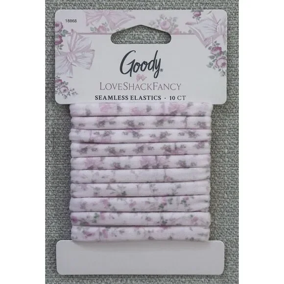 LoveShackFancy x Goody Seamless Elastics Goody x LoveShackFancy 10 Count Seamless Elastics Rosa Beaux  main image 4